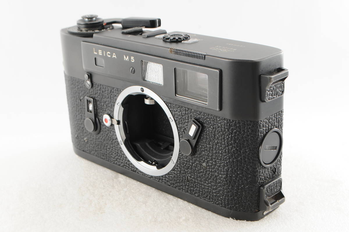 ★超美品★ Leica ライカ M5 ブラック ボディ 横吊り 3点吊り ★清潔感溢れる綺麗な外観! 濃いカビ・クモリなし! 二重像合致! 動作確認済!の画像4