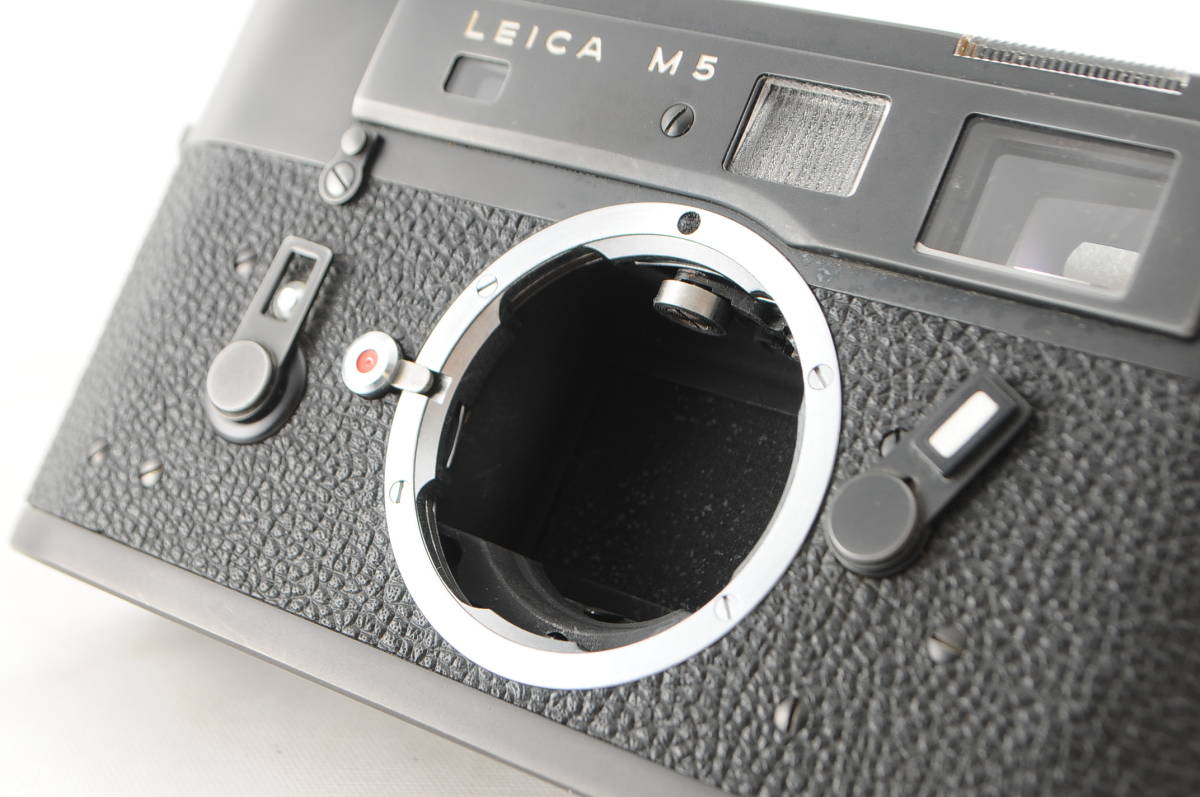 ★超美品★ Leica ライカ M5 ブラック ボディ 横吊り 3点吊り ★清潔感溢れる綺麗な外観! 濃いカビ・クモリなし! 二重像合致! 動作確認済!の画像8