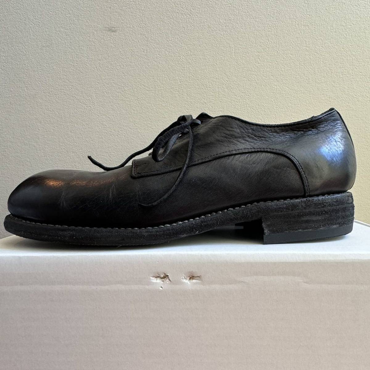 Guidi レザー シューズ ダディ GR02 41 ダービー ブラック Guidi レザー シューズ ダディ GR02 41 ダービー ブラック
