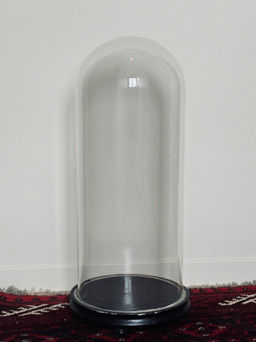 専用 アンティーク ガラスドーム ② ディスプレイ スタンド HP DECO ガラス器 vintage ヴィンテージ フランス イギリス_画像1