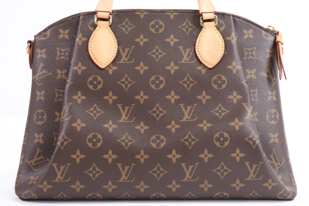 LOUIS VUITTON ルイヴィトン LV モノグラム リボリーＭＭ ハンド トートバッグ 手持ち 手提げ 鞄 ブラウン レディース 保存袋 0433-HA_画像4