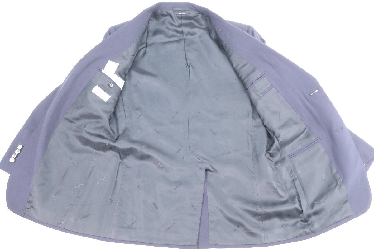 HERMES エルメス テーラードジャケット ウール100％ 上着 ネイビー 紺系 サイズ46 イタリア製 メンズ 男性 0771-HA_画像7