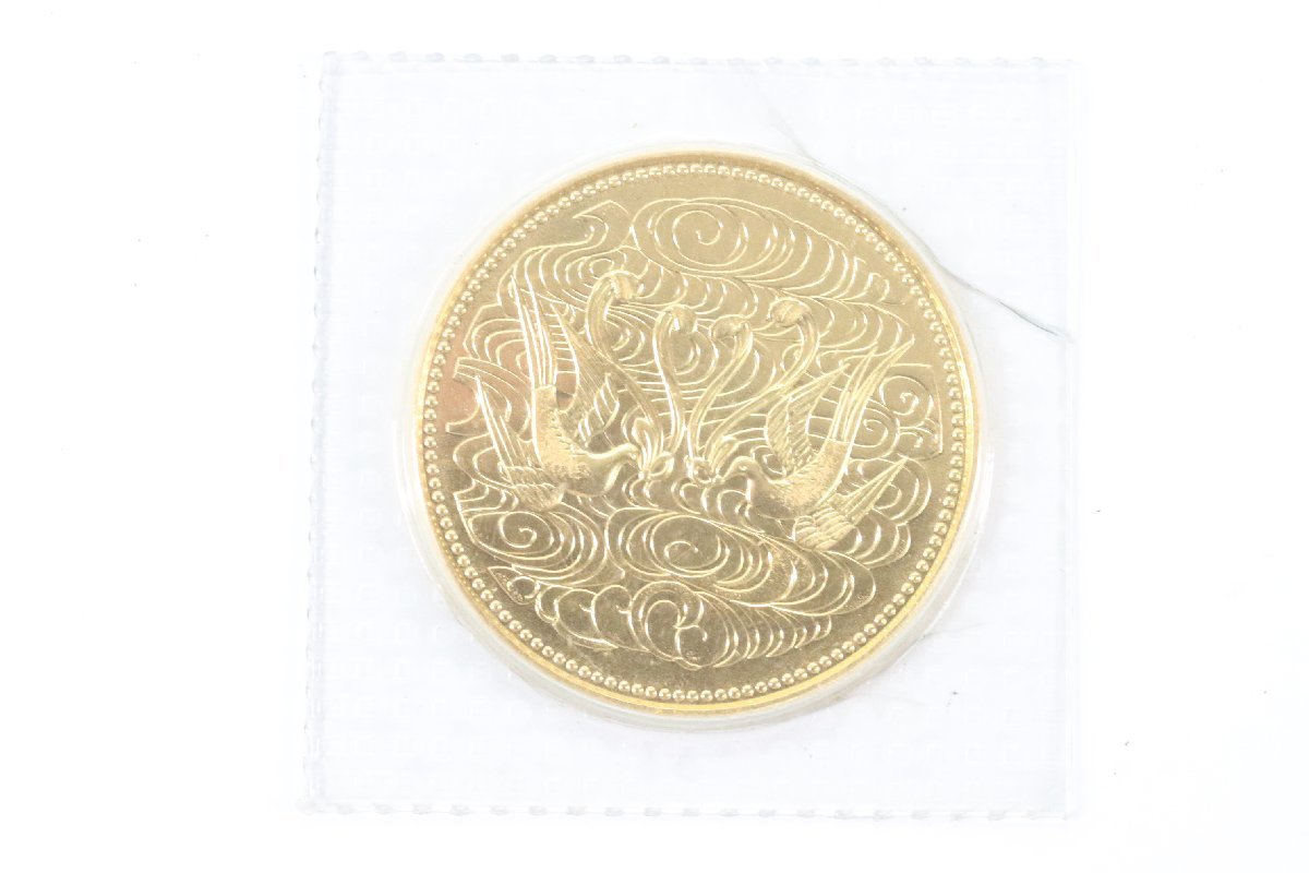 日本国 天皇陛下御在位六十年記念 十万円 10万円 記念硬貨 金貨 昭和61年 20g 純金 ブリスターパック 1088-N_画像1