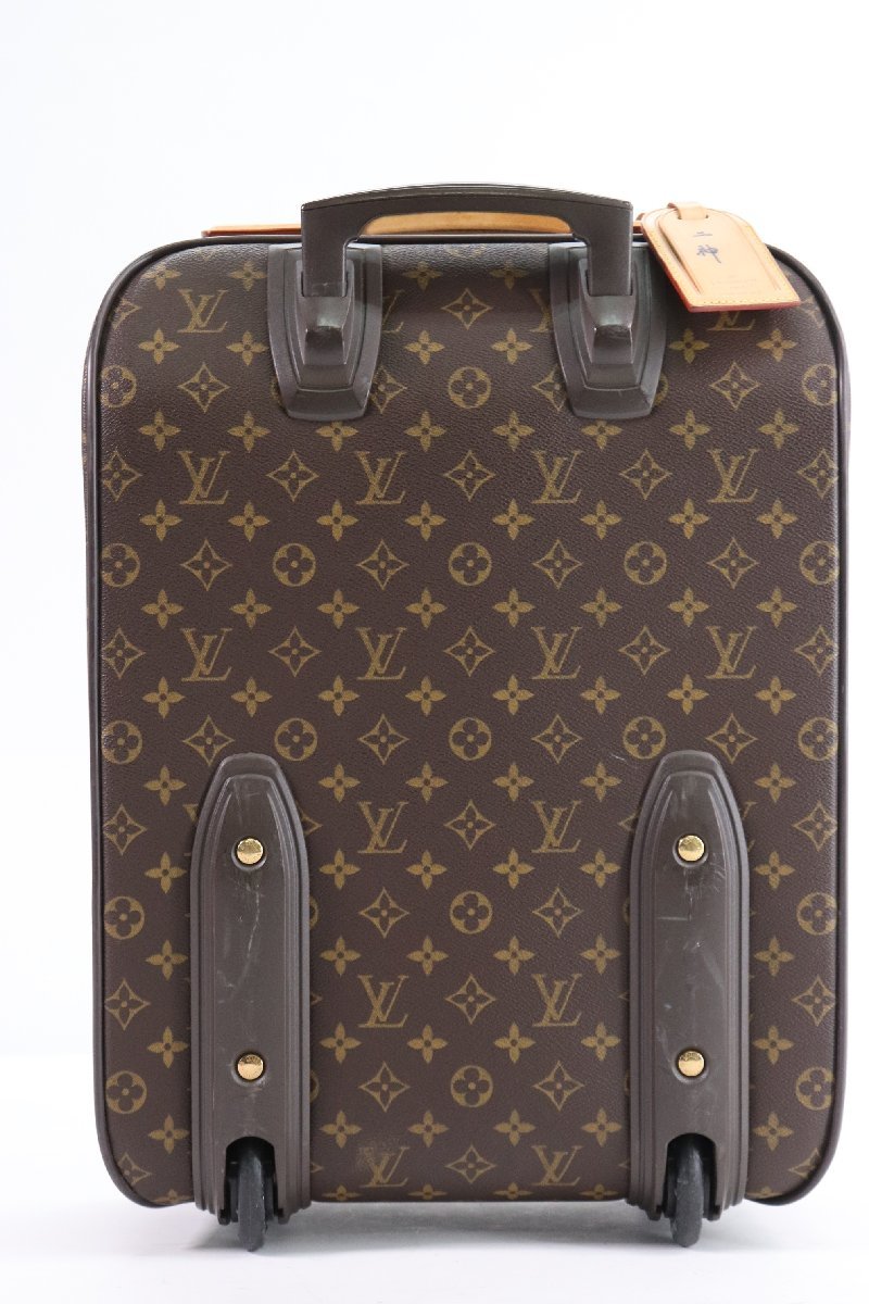 LOUIS VUITTON ルイヴィトン LV モノグラム ぺガス45 キャリーバッグ スーツケース 旅行 鞄 機内持ち込みかばん ブラウン 茶色系 0695-HA_画像3