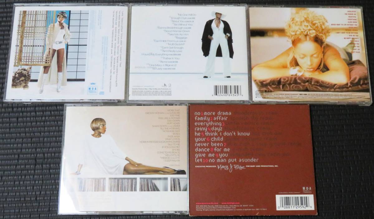 ◆Mary J. Blige◆ メアリー・J.ブライジ 5枚まとめて 5枚セット 5CD No More Drama, The Breakthrough, Growing Pains 送料無料