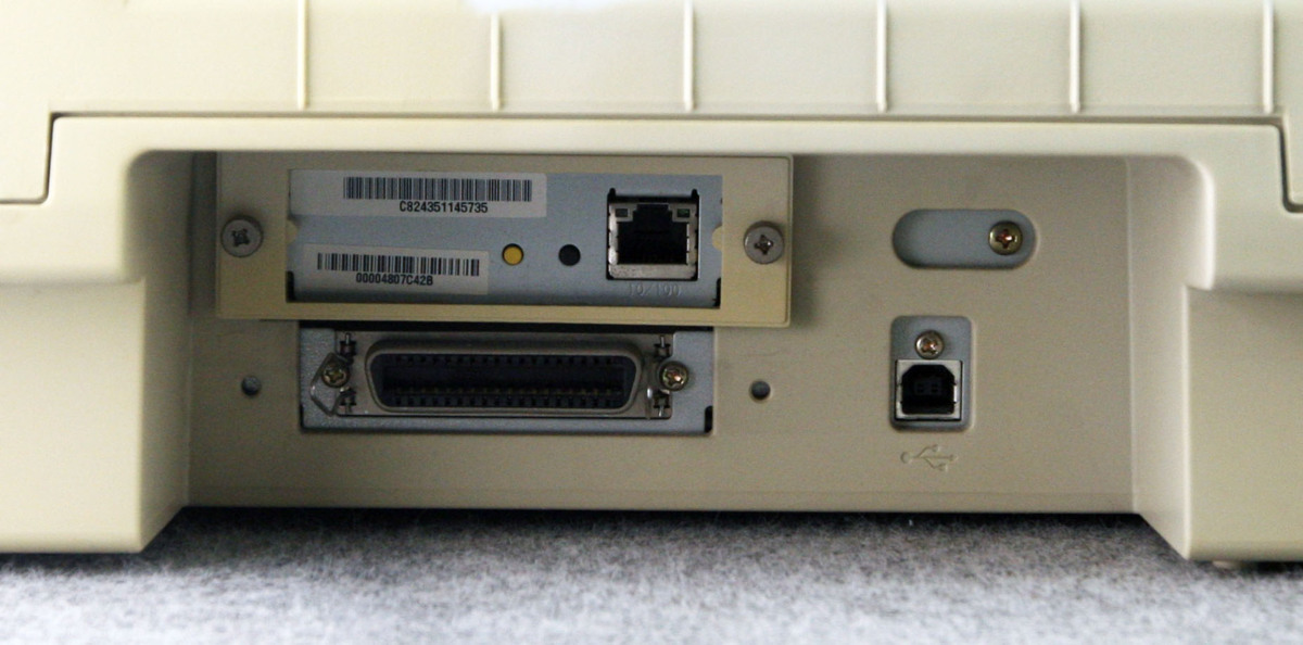 M◆EPSON(エプソン)/ドットインパクトプリンター/VP-4300N/日焼け/USB・LAN・パラレル接続/中古リボン付/印字良好(1_画像6
