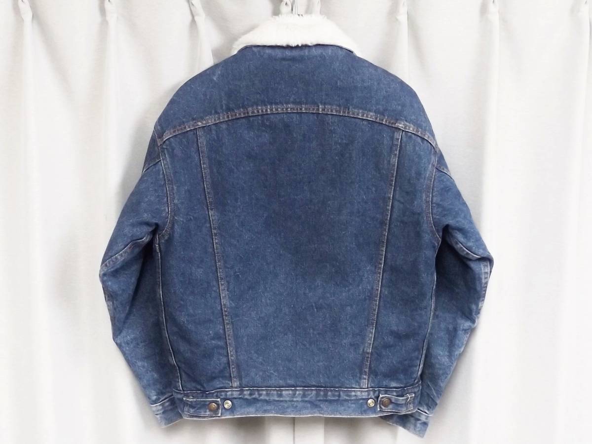 ◆希少80s LEVI'S リーバイス 70608-0217 裏ボア デニムジャケット USA アメリカ製 ヴィンテージ トラッカージャケット Gジャン インディゴ