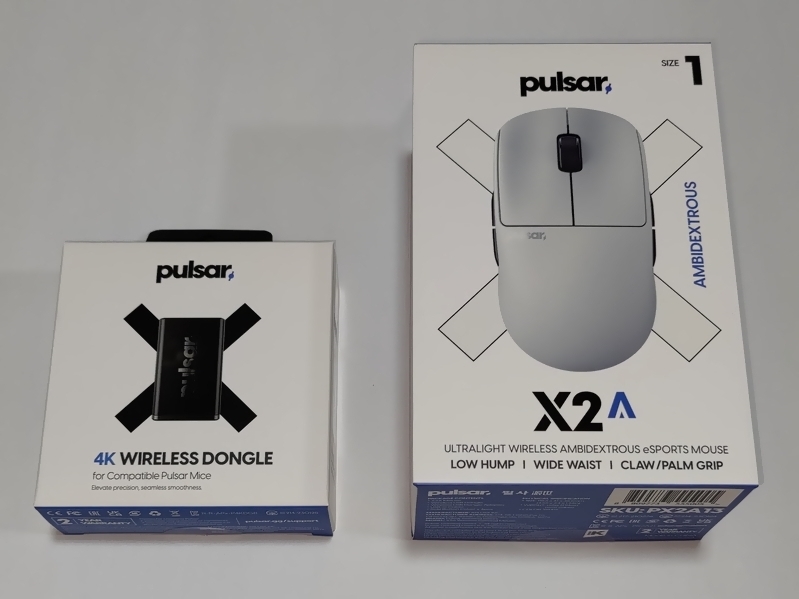 【使用僅かゲーミングマウス】X2A Mini Gaming Mouse＋Pulsar 4K Dongle_画像1