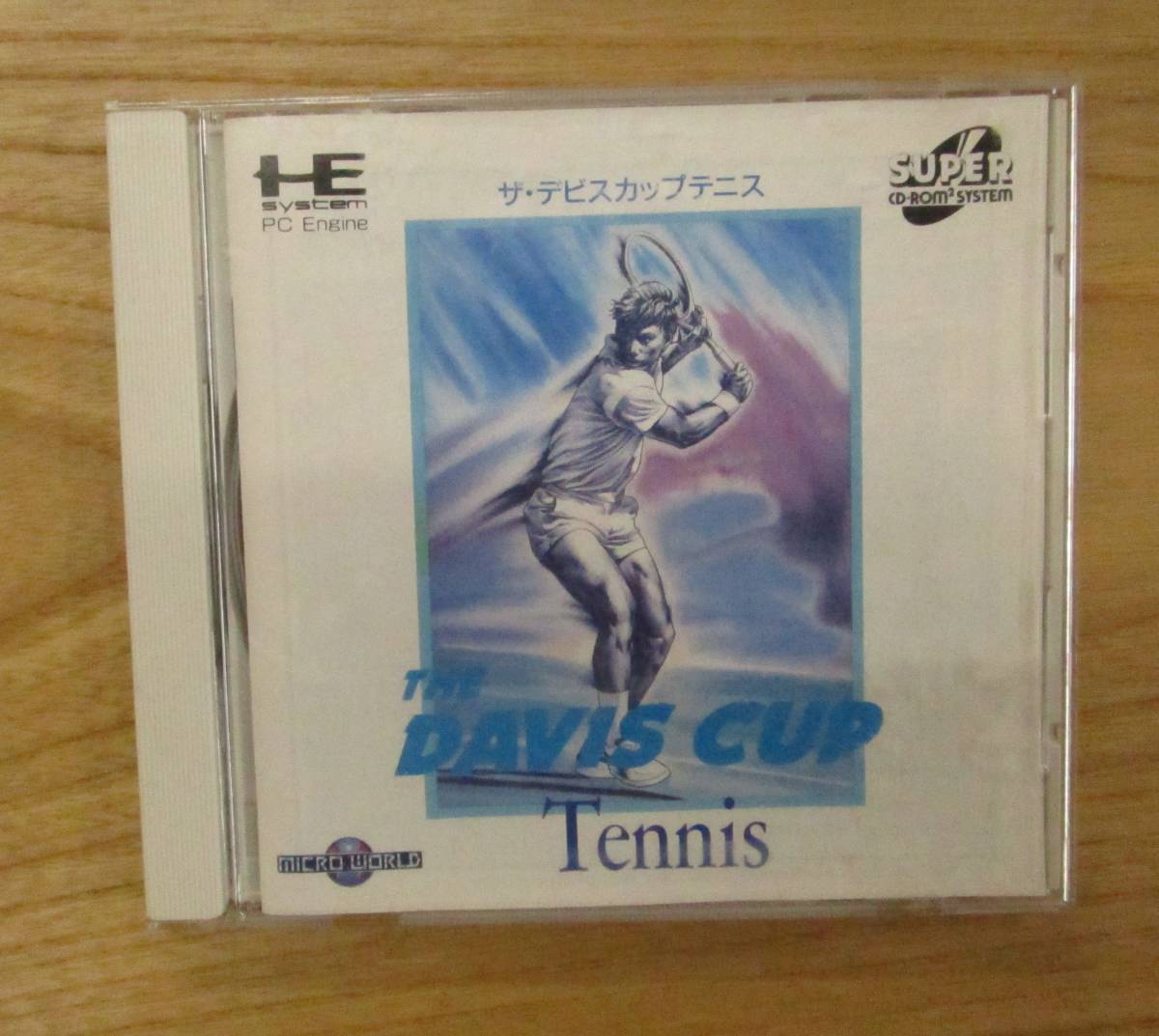 PCエンジン　　SUPER　CDROM　　ザ・デビスカップテニス　　中古品_画像1