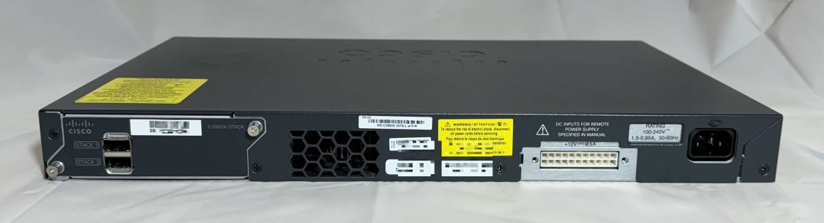 Cisco Catalyst 2960X-24TS-L （WS-C2960X-24TS-L）※スタックモジュール付き (管：CS0005)_画像2