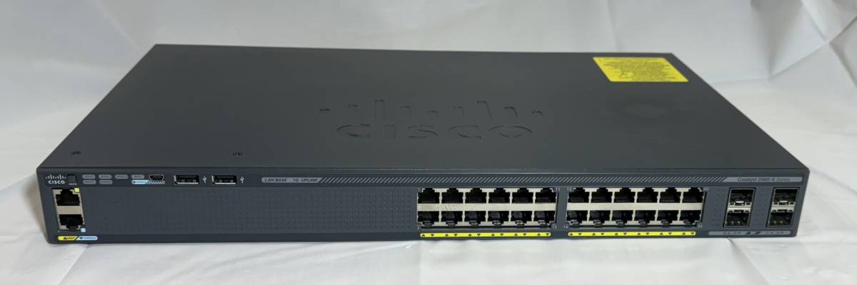 Cisco Catalyst 2960X-24TS-L （WS-C2960X-24TS-L）※スタックモジュール付き (管：CS0005)_画像1