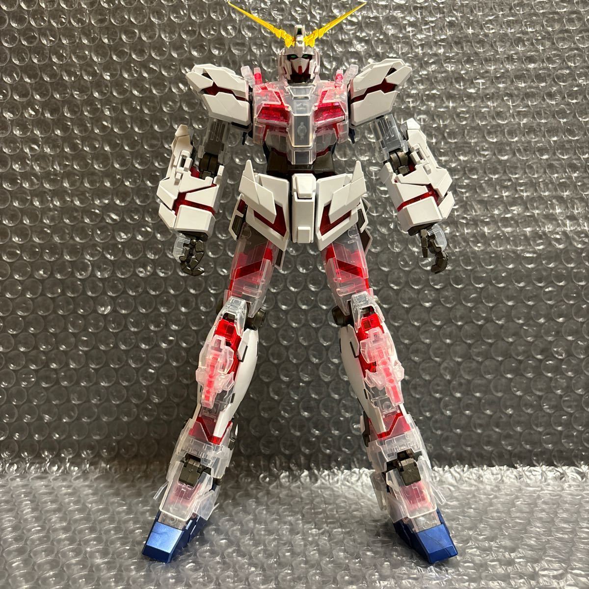 【同梱OK】ガンプラ 1番くじ A賞 MG RX-0 ユニコーン・ガンダム ソリッド クリア スタンダード 素組完成品 プラモデル_画像2