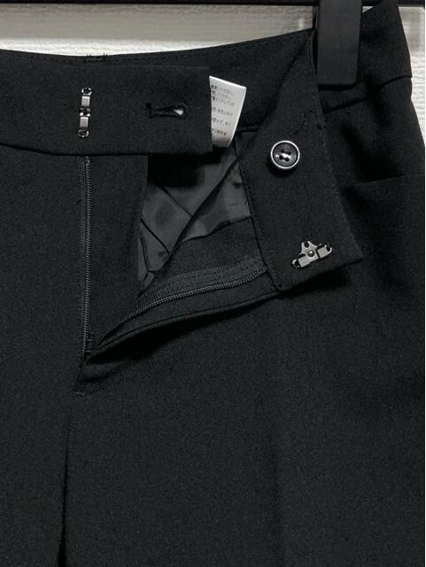  new goods *7 number S! black series plain! beautiful . pants 2 pcs set! work * formal *u857