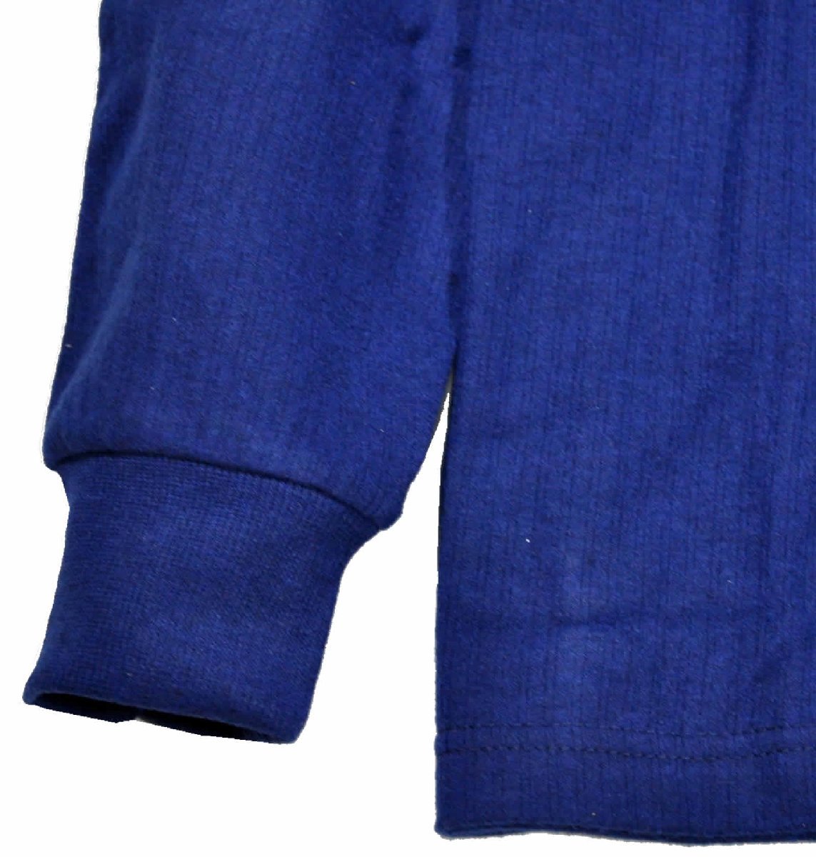 [カンゴール]ポロシャツ 長袖無地　衿ライン（秋冬）　Mサイズ NVブルー　KE2603_画像4