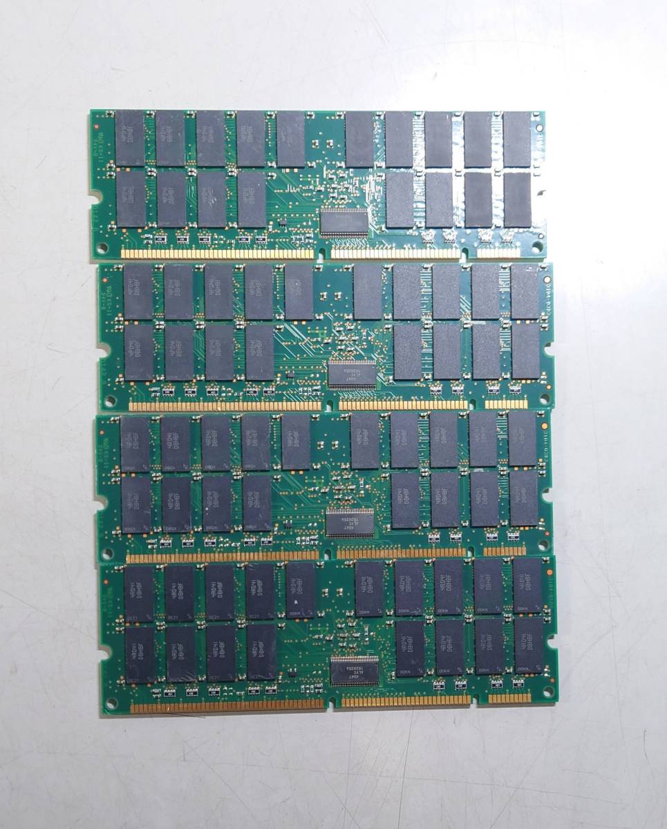 KN4306 【ジャンク】 Micronメモリ★PC133R-333-542-Z★1GBx4枚 計4GB_画像3
