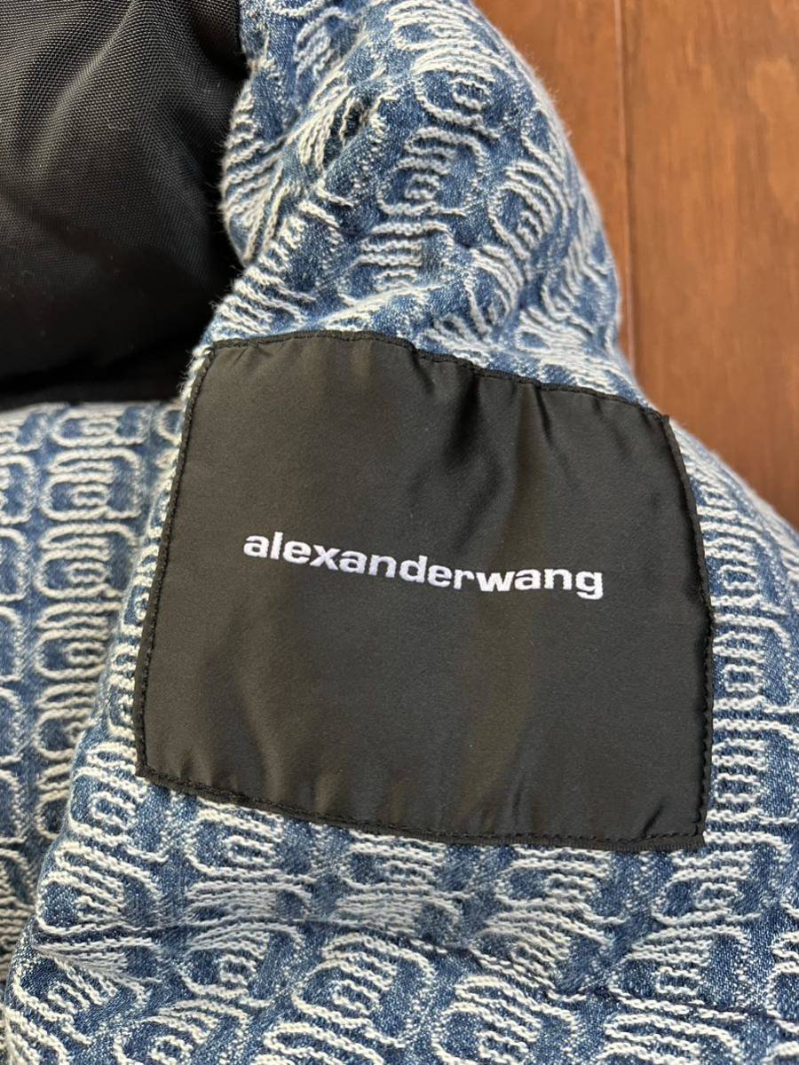 новый товар alexander wang Alexander one Denim пуховик размер XL