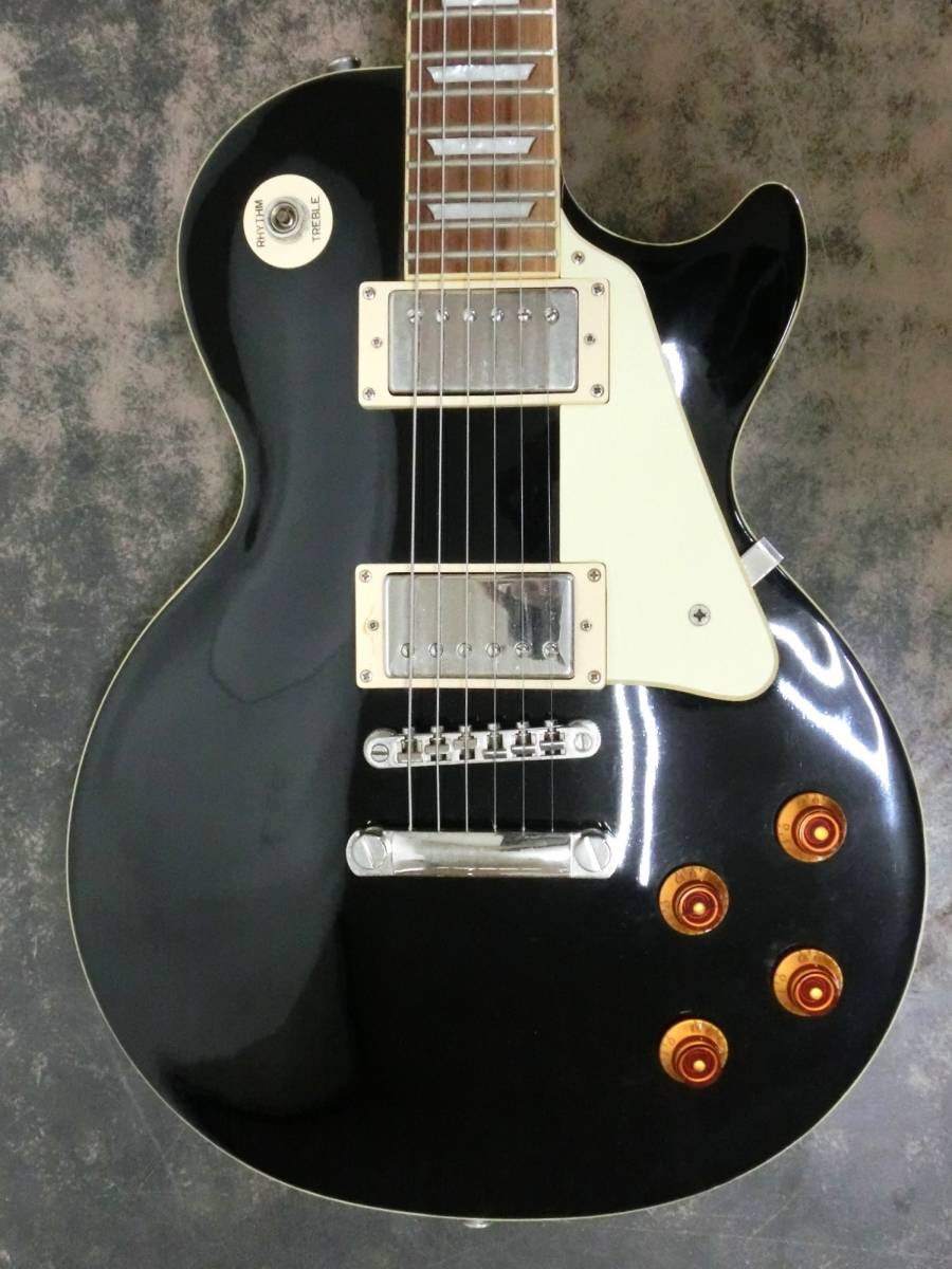 ☆Epiphone エピフォン Les Paul レスポールモデル Standard エレキギター ブラック系 2009年製 ハードケース付き◆_画像3