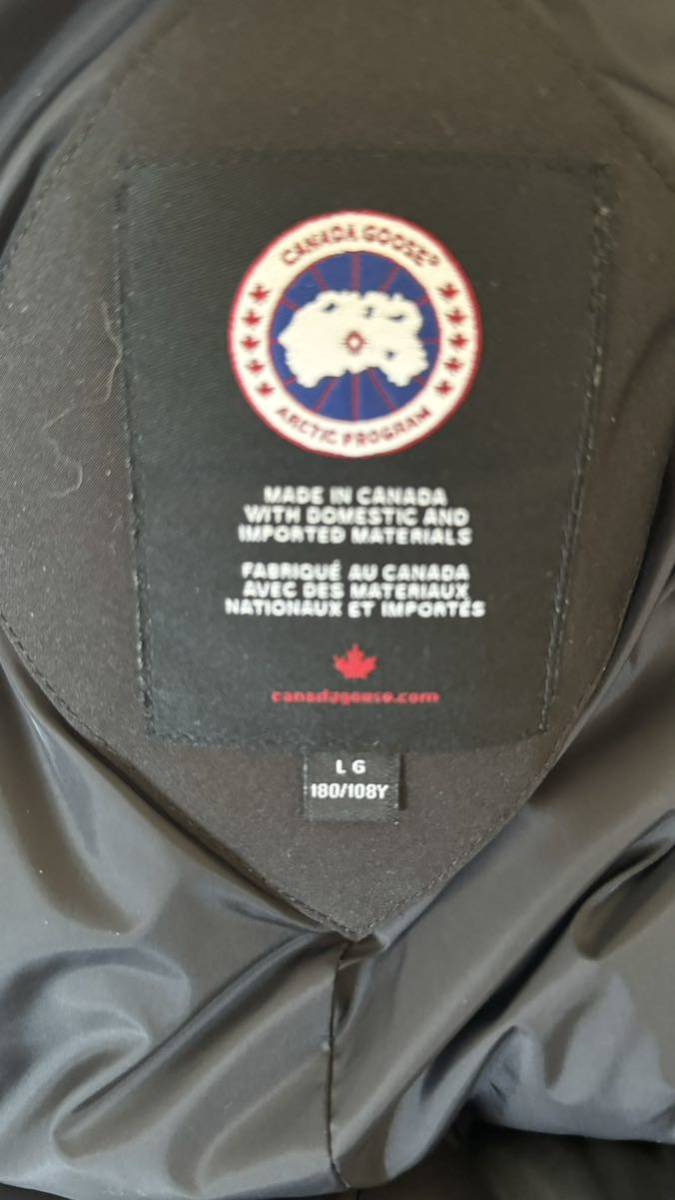 【送料込み！】カナダグース ジャスパー CANADA GOOSE JASPER 3438JM サイズL ブラック ファー付きダウンコートー_画像4