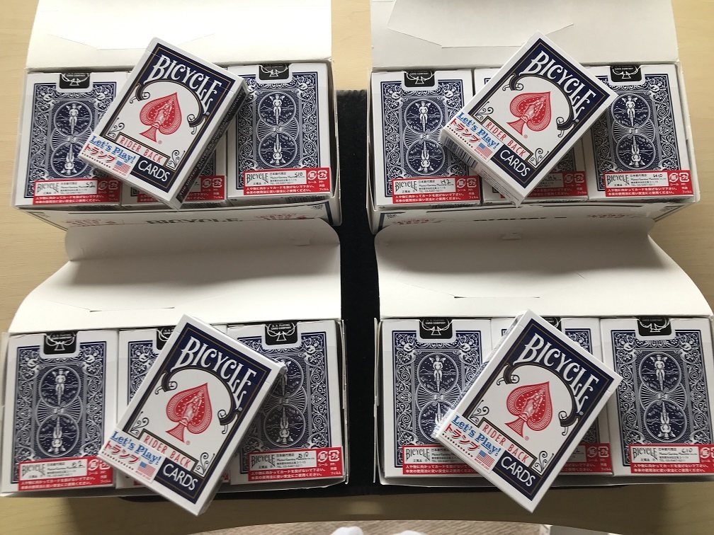 【再入荷！】 【期間限定】１ＷＡＹフォーシングデック 送料込み ５４個全ての図柄のセット ポーカーサイズ青 バイスクル(バイシクル) カード