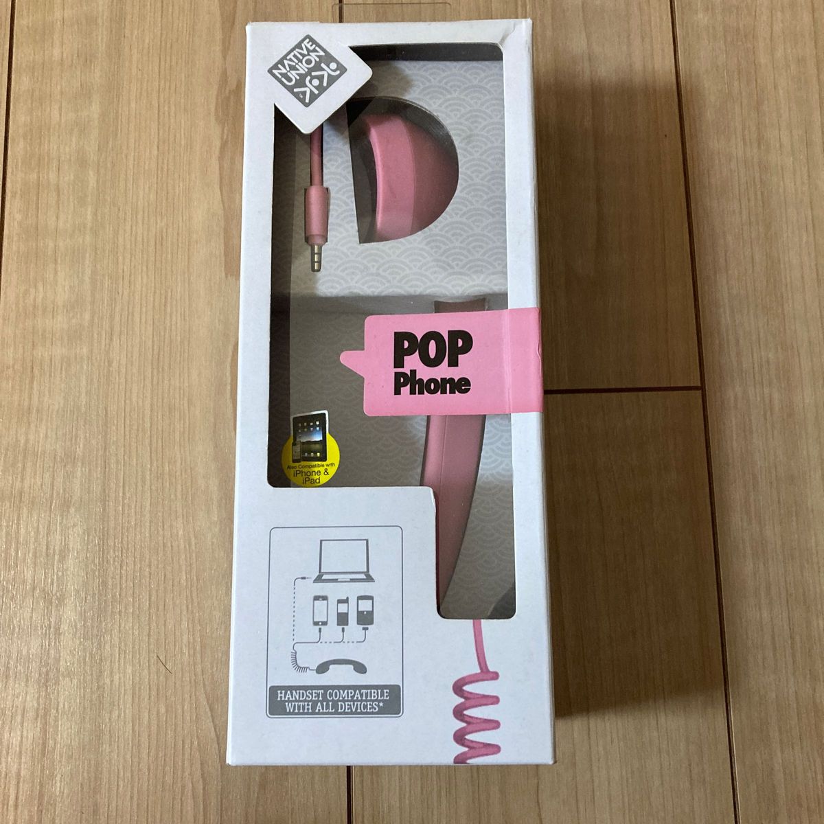 【再値下げ】POP phone レトロデザインのハンドセット！ピンクIDEA INTERNATIONAL 
