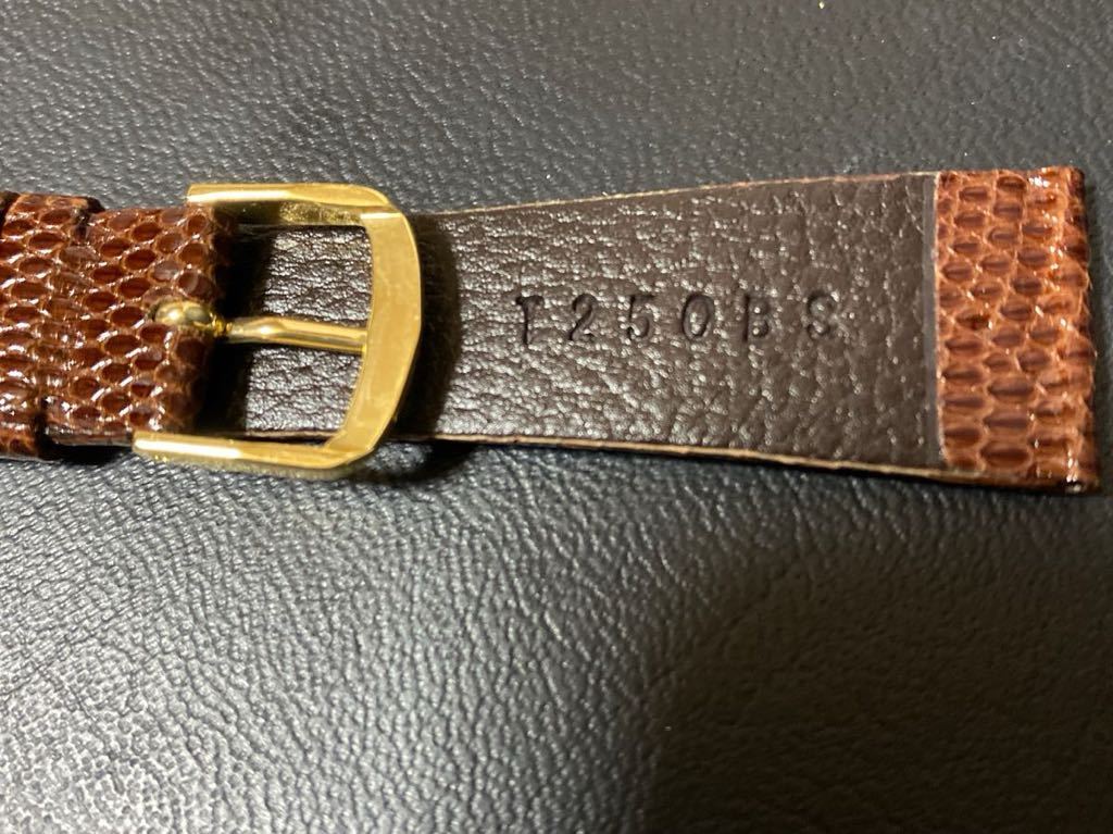 BAMIBI トカゲ時計ベルト 20mm チョコ さわやか抗菌防臭加工 ピュアコート バンビ 腕時計交換用ベルト 時計ベルトの画像7