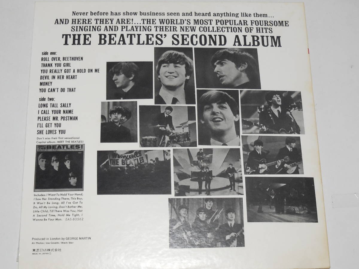 【LP1枚】SECOND ALBUM featuring SHE LODES YOU and ROLL OVER BEETHOVEN　/　THE BEATLES　_画像2