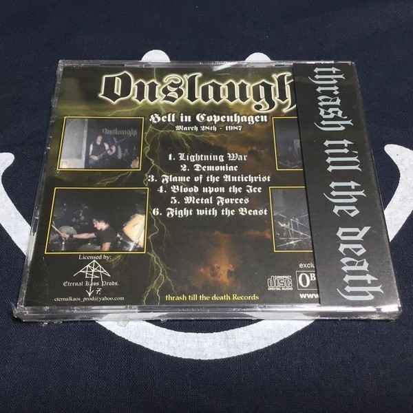 未開封【ONSLAUGHT/HELL IN COPENHAGEN/オンスロート】2006年盤/1987年ライブ音源/スラッシュ/Thrash_画像2