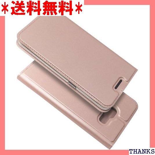 ☆ Galaxy Feel SC-04J ケース 手帳型 ポケット スタンド機能 軽量 超薄型 選べる４色 ピンク 7_画像1