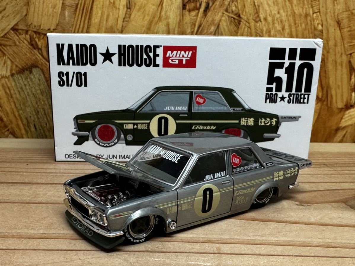 KAIDO HOUSE MINI GT 1/64 街道ハウス ダットサン 510 プロ ストリート OG HKM001 チェイスカー 即決_画像1