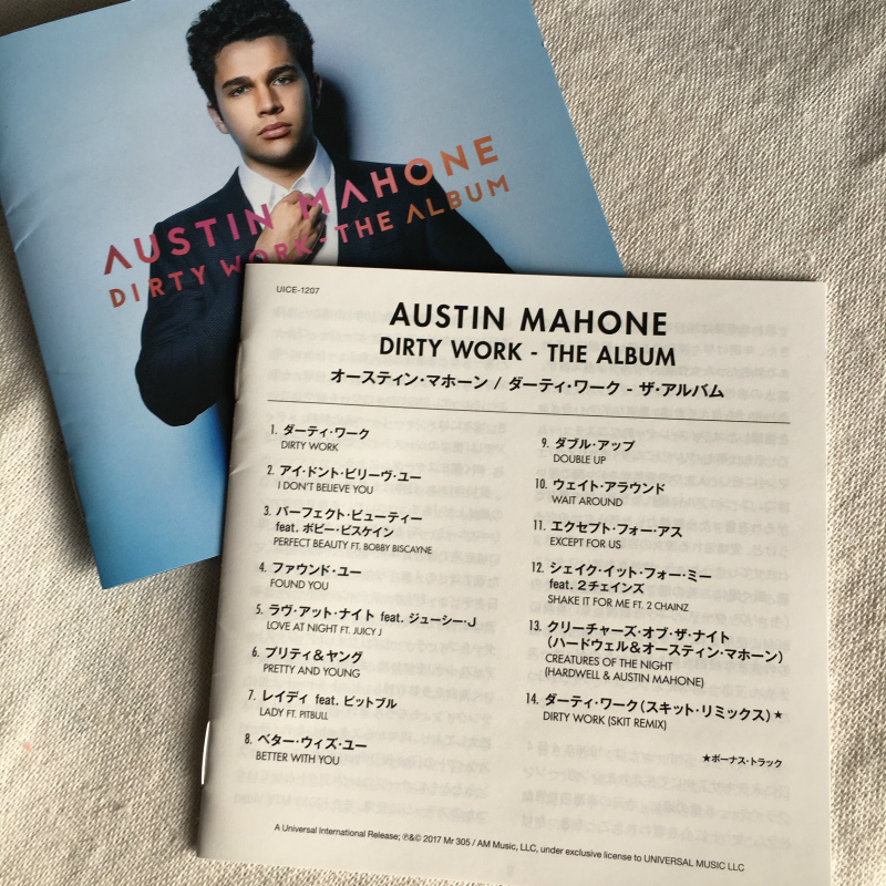 AUSTIN MAHONE「DIRTY WORK - THE ALBUM」＊通常盤 / ボーナストラック収録_画像6