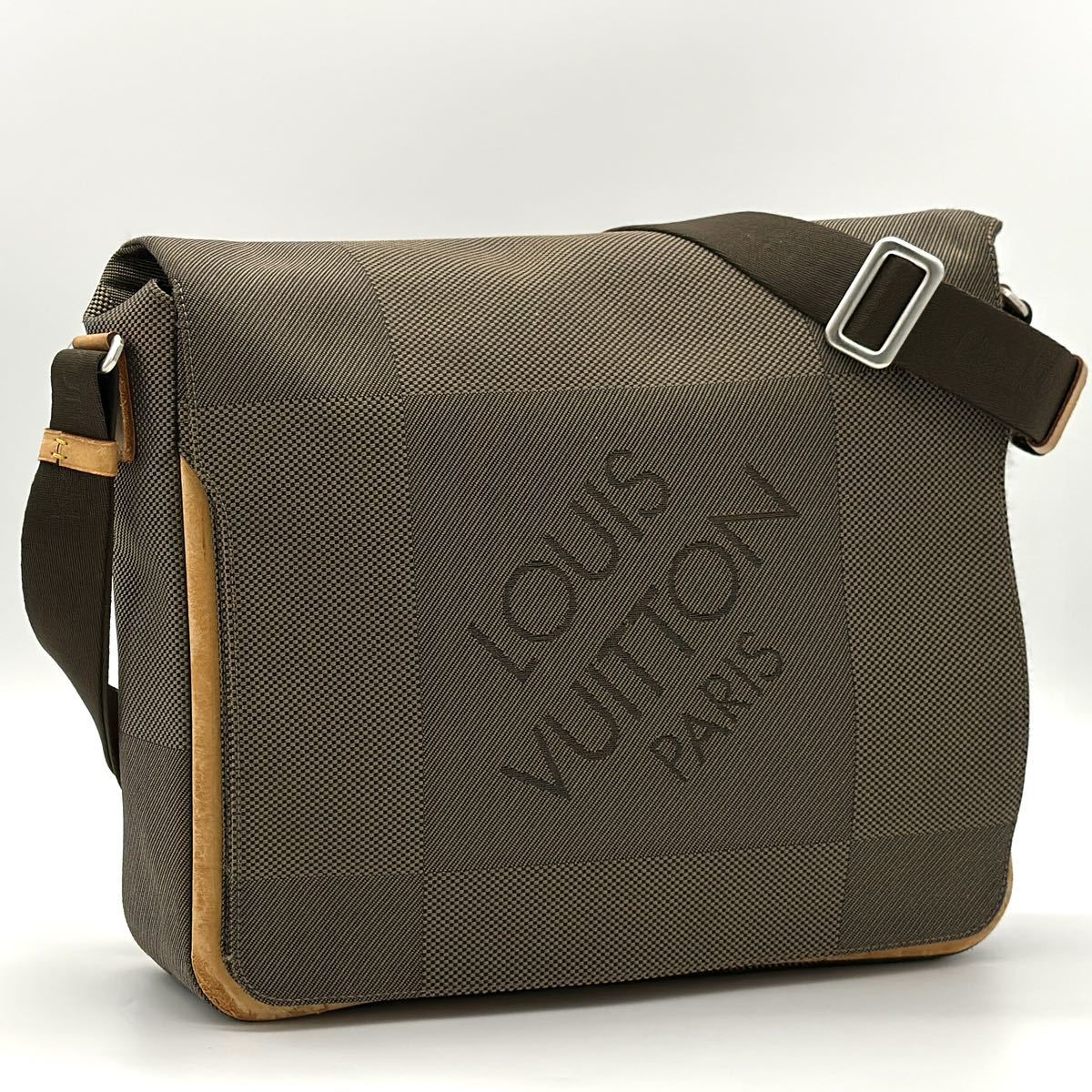 【希少】 Louis Vuitton ダミエジェアン メサジェ ショルダーバッグ 鞄 メンズ レディース ジュアン 廃盤品 定価17万円 M93030_画像1
