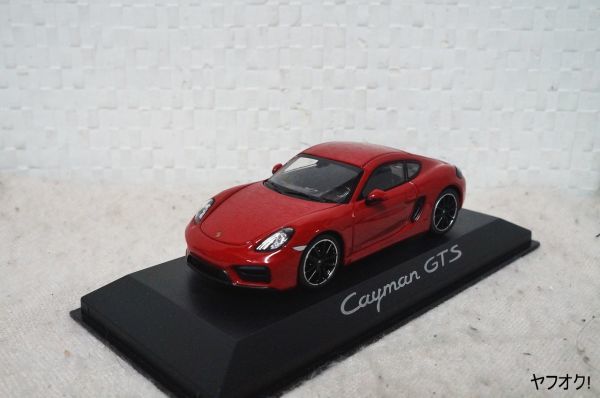 ポルシェ ケイマン GTS 1/43 ミニカー ミニチャンプス 赤_画像1