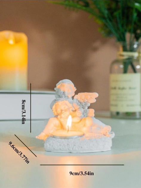  candle holder angel .. Angel antique ornament interior stylish West ..