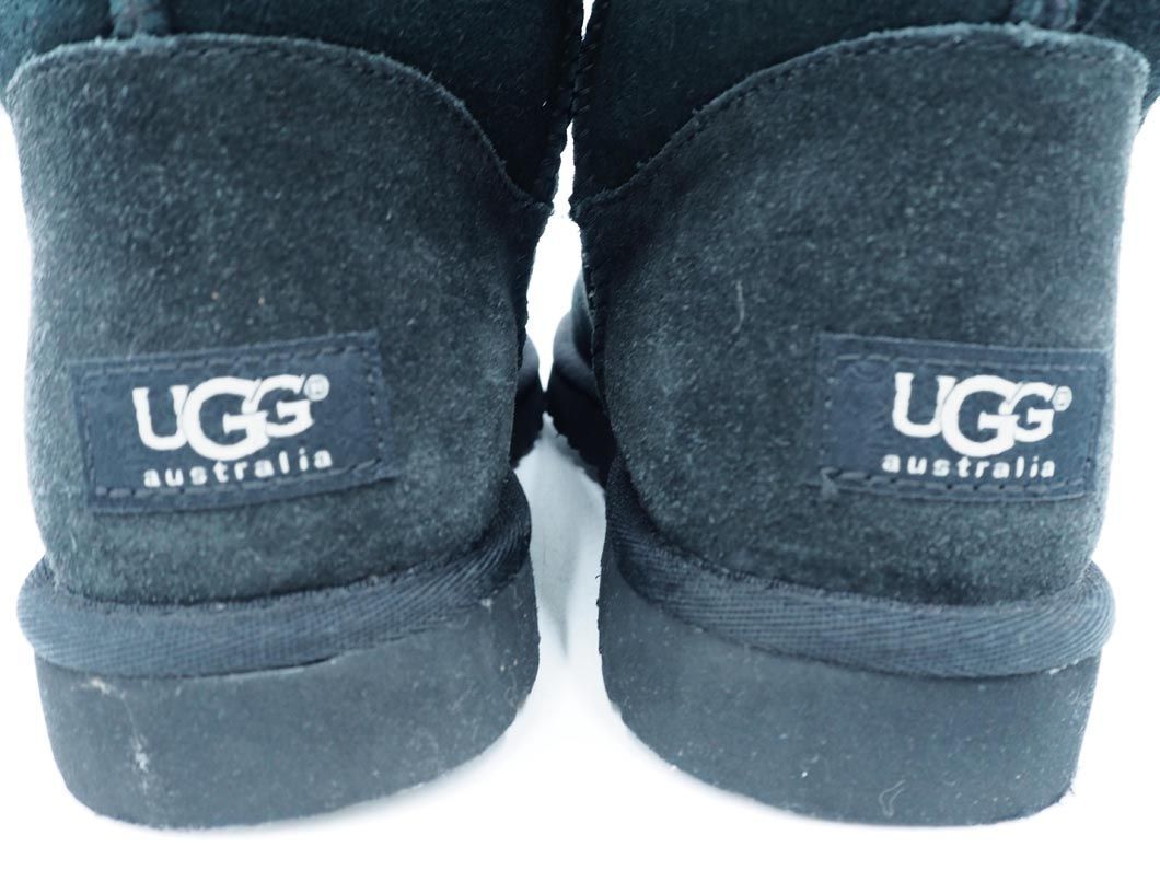 UGG Australia アグ オーストラリア 1873 ベイリー ボタン トリプレット ムートン ブーツ size25ｃｍ/黒 ◆■ ☆ dkd0 レディース_画像5