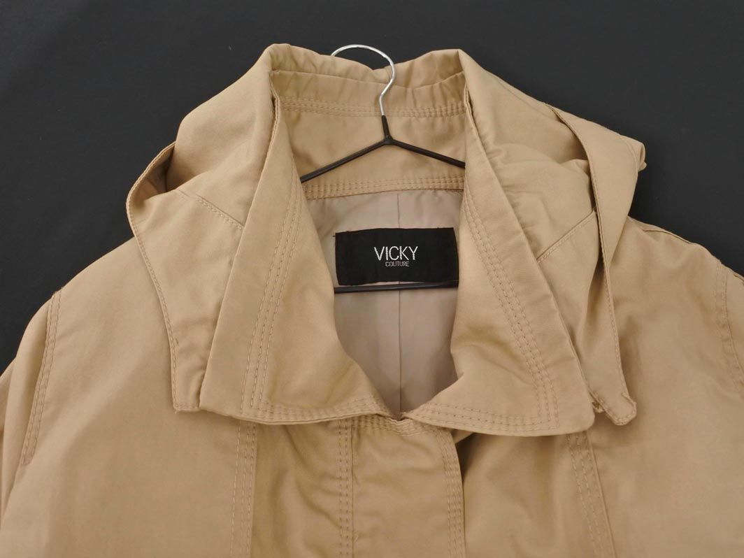 VICKY Vicky Mod's Coat size2/ beige *# * dla6 lady's 