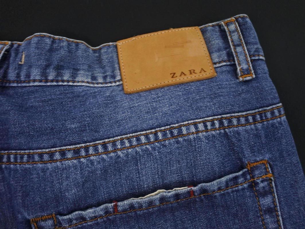 ZARA MAN ザラ マン カットオフ デニムパンツ size32/ブルー ■■ ☆ dla6 メンズ_画像5