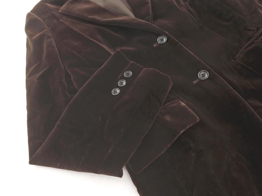 COMME CA Comme Ca velour tailored jacket size11/ tea *# * dlb1 lady's 