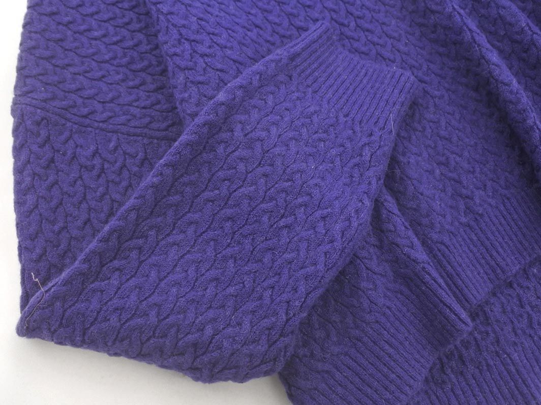 KBFke- Be ef Urban Research V neck wide width knitted sweater sizeONE/ purple *# * dlb2 lady's 