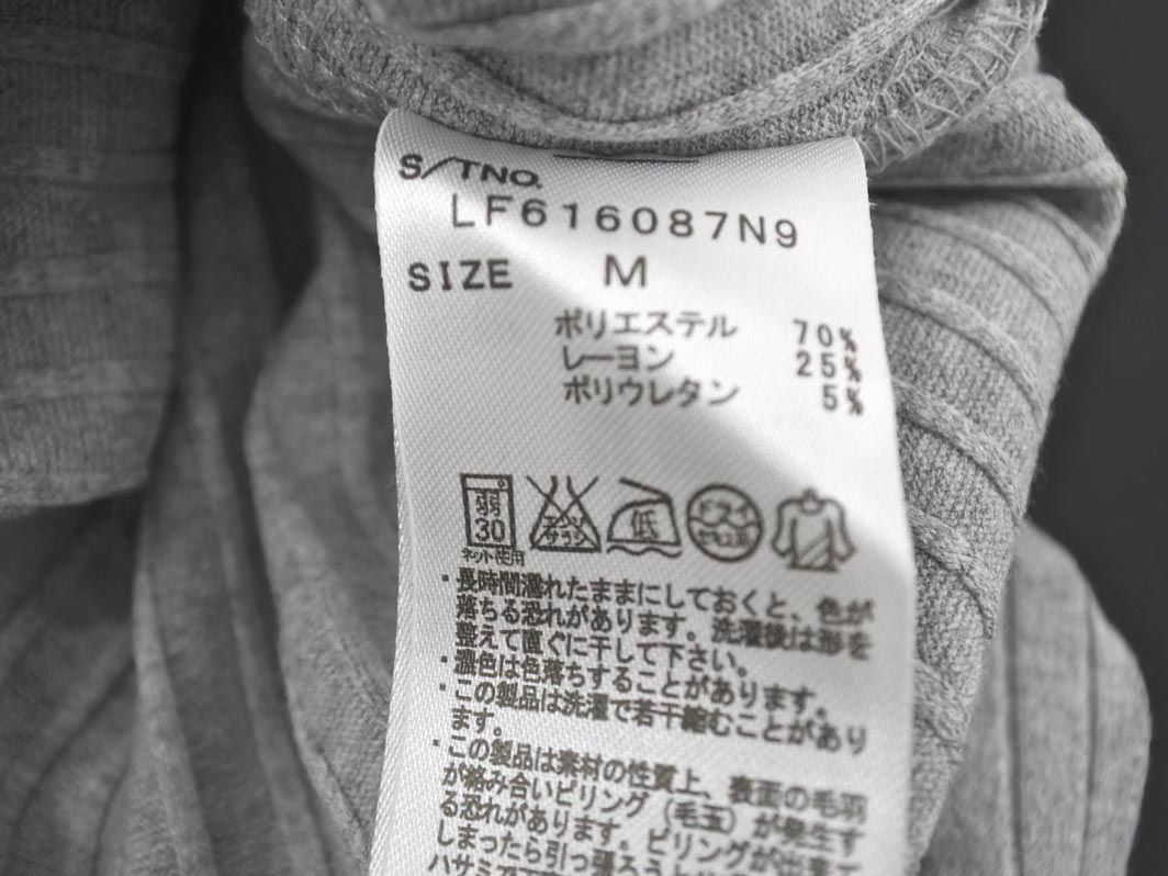 ネコポスOK ローリーズファーム リブ カットソー sizeM/グレー ◇■ ☆ dlb5 レディース_画像5