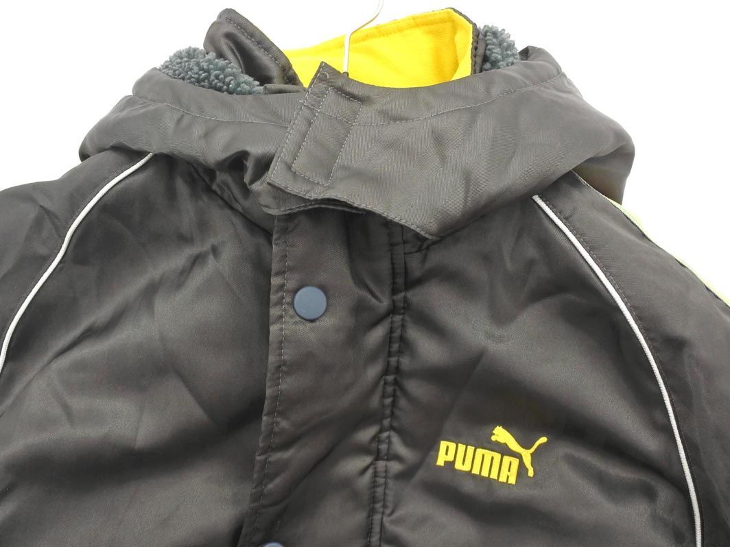 PUMA Puma Kids reverse side boa bench coat size150cm/ khaki *# * dlb8 child clothes 