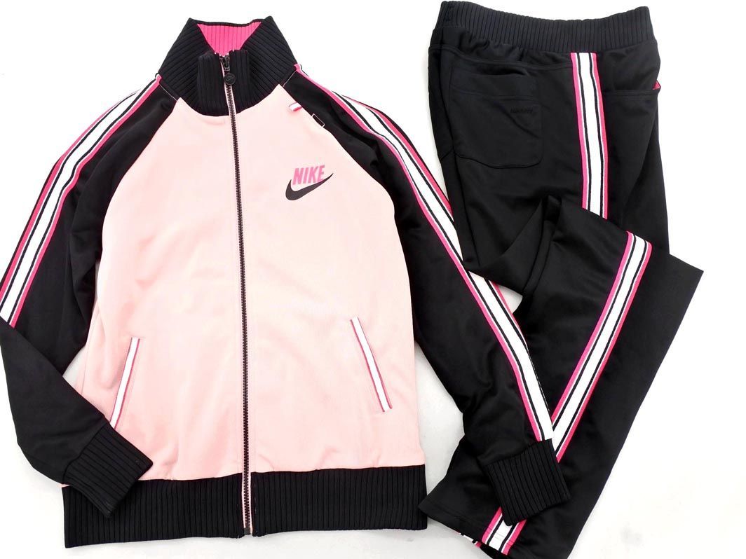 NIKE ナイキ ジャージ上下 セットアップ sizeL/ピンクｘ黒 ◇■ ☆ dlc5 レディース_画像1