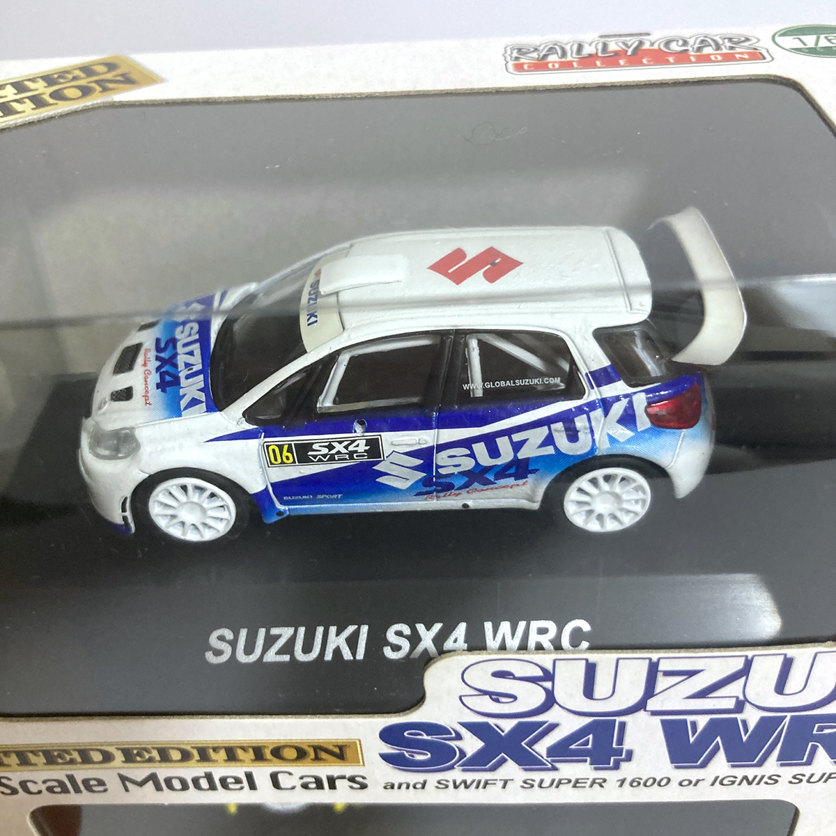 ※ジャンク品【JK851】CM'sシーエムズ 1/64 スズキ SUZUKI SX4 WRC ワークスカラーセット＆テストカラーセット(箱はがれ)(一部こわれあり)_画像6