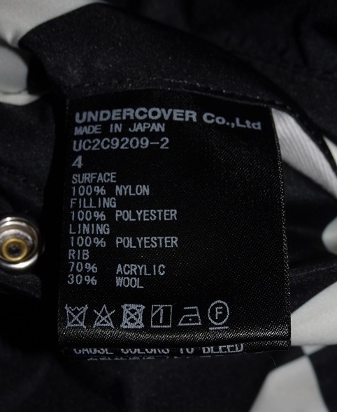 UNDERCOVER FRAGMENT Men's Nylon Ma-1 Jacket Black 4サイズ 新品 未使用 アンダーカバー フラグメント 藤原ヒロシ 黒色_画像4