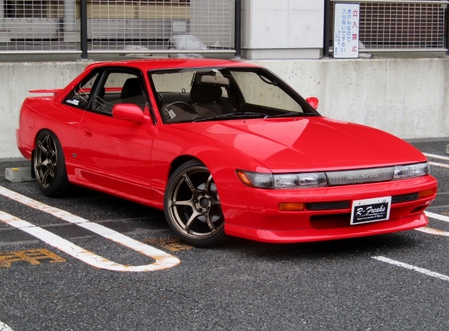 即決！PS13 シルビア K's SR20ターボ 5速MT ADVAN Racing18インチAW D-max車高調 社外マフラー 他改造多数_画像1