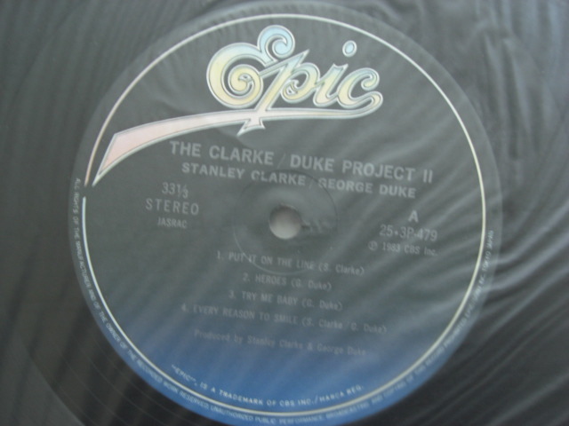 ＊【LP】ザ・クラーク　デューク プロジェクト／The Clarke Duke Project Ⅱ（25・3P-479）（日本盤）_画像3