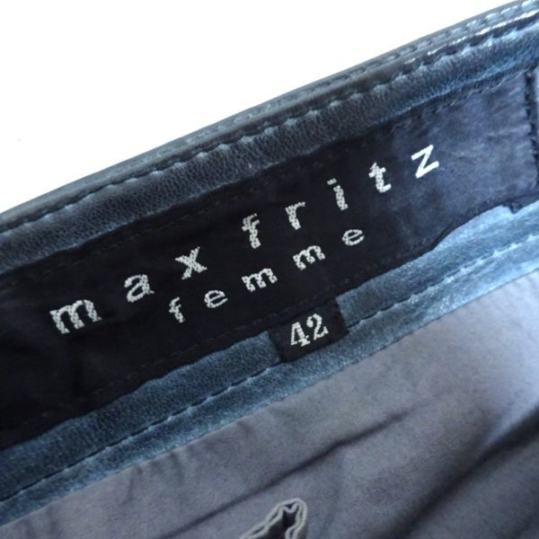◆牛革 MAX FRITZ マックスフリッツ MFP-1181 レザーパンツ 革パンツ バイカー ライダースパンツ サイズ42_画像3