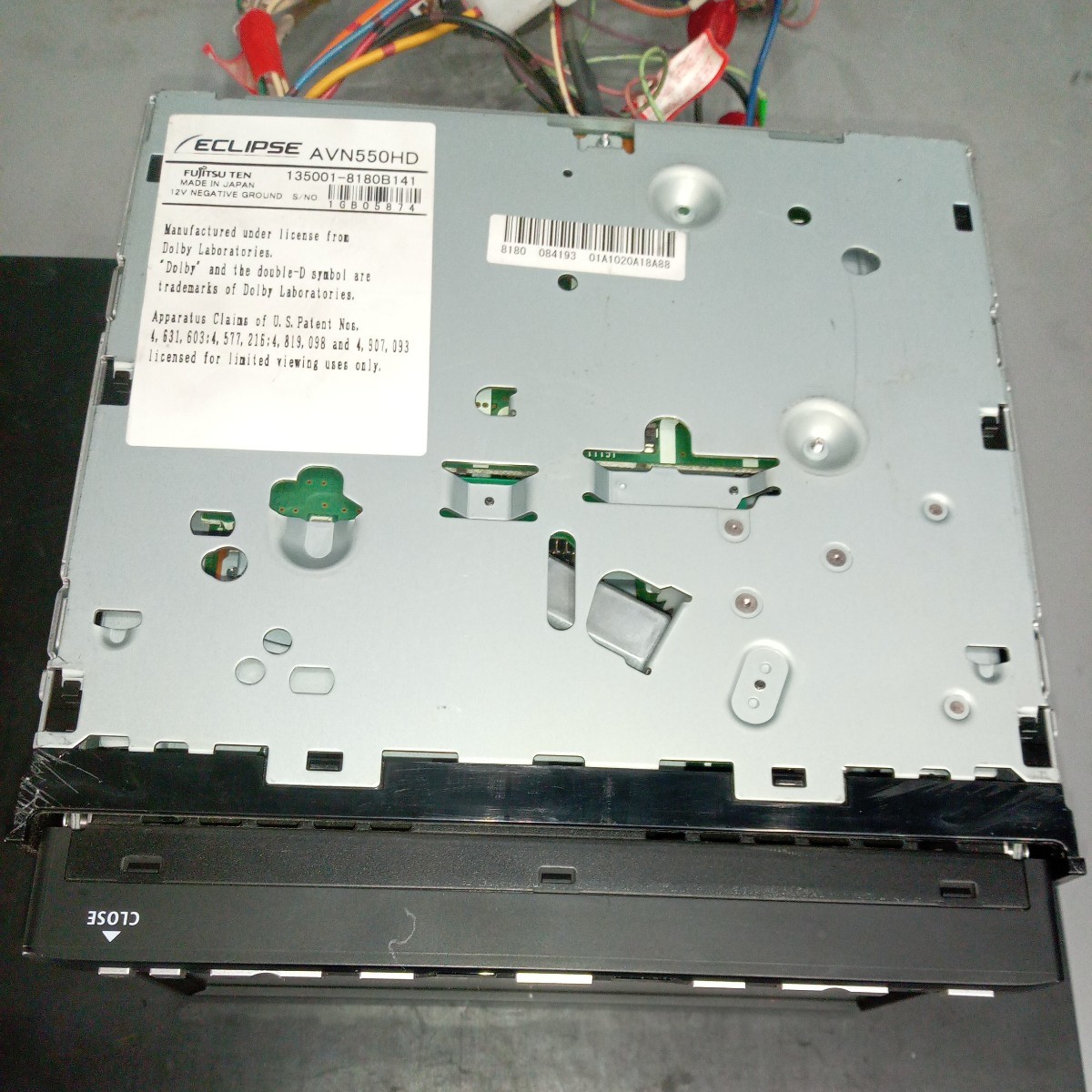 イクリプス ECLIPSE AVN550HD 135001-8180B141 動作未確認(rèn) ジャンク