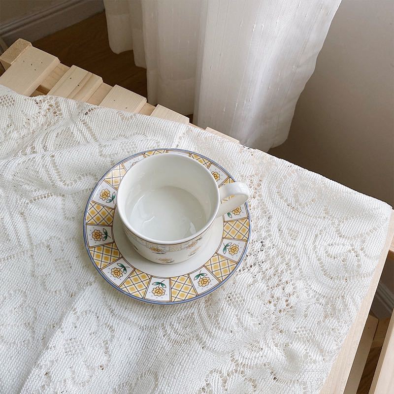  new goods tablecloth multi cover rice field . manner lacework table cover sofa cover furniture dustproof cover 90x90cm