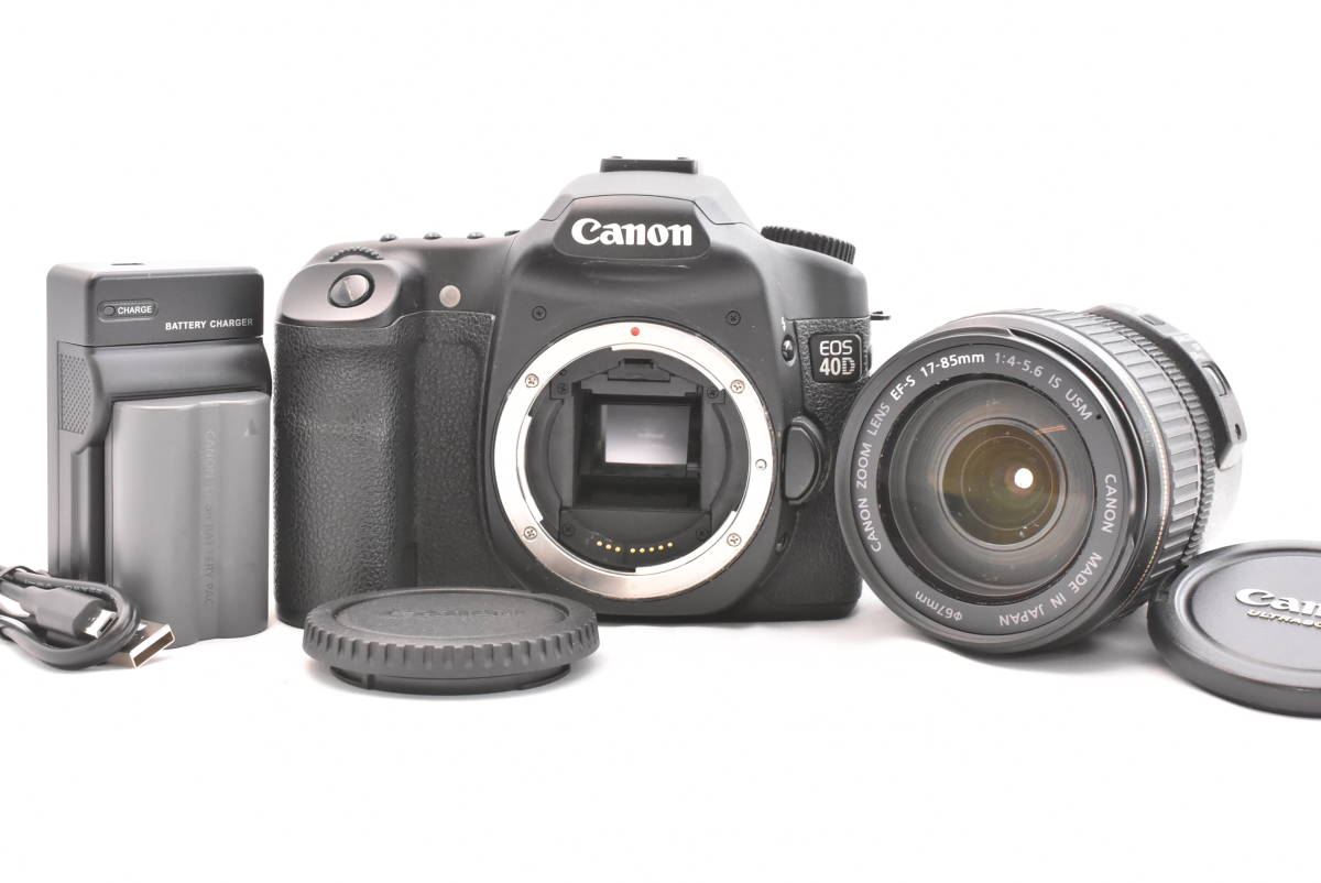 【最安値挑戦！】 EOS Canon キャノン Canon 40D/Canon レンズキット（t4555） USM IS 1:4-5.6 17-85mm EF-S LENS ZOOM キヤノン