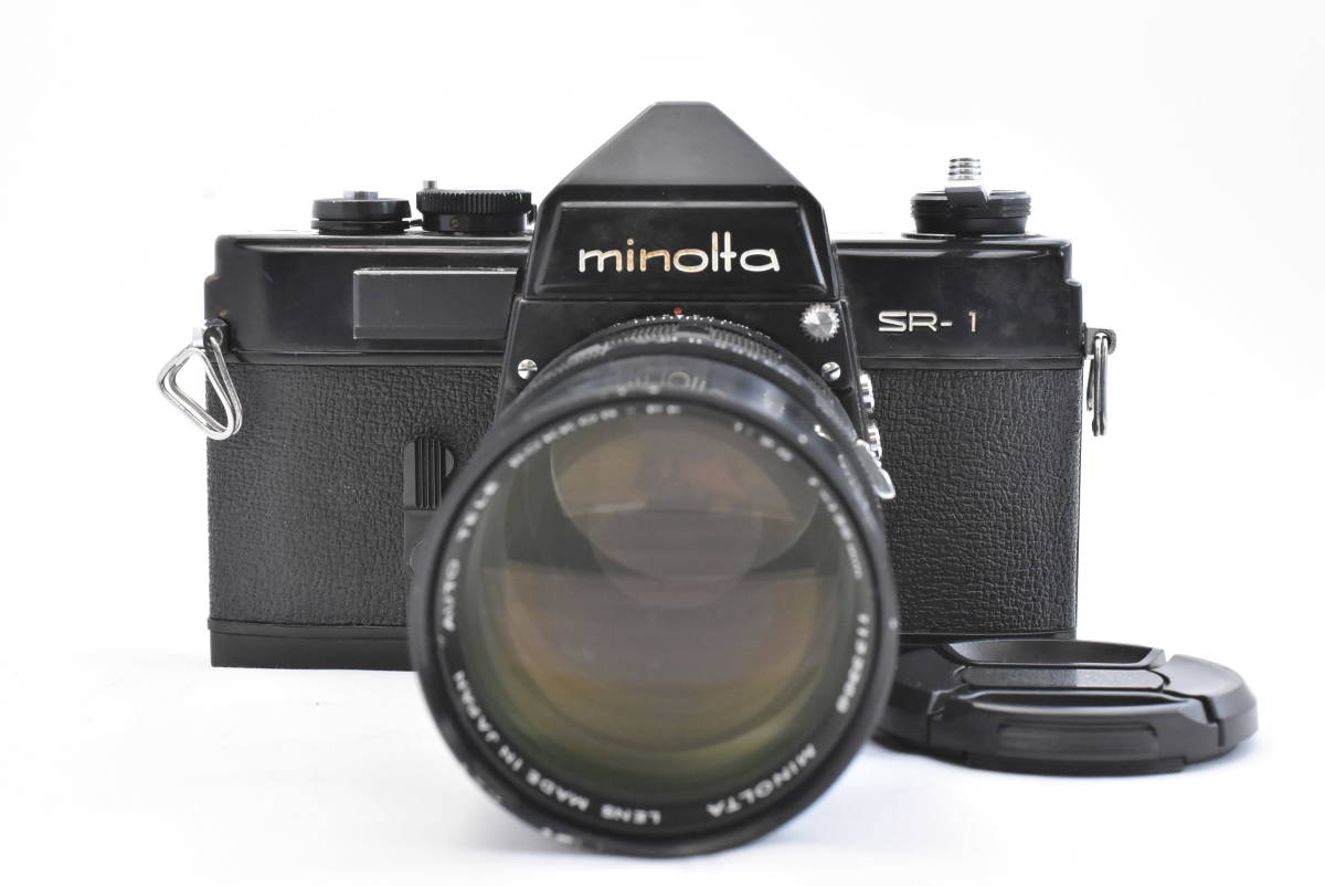 Minolta ミノルタ Minolta SR-1ボディ Minolta lens Rokkor-PF 1:2.8 f=135mm レンズ（t5402）_画像1